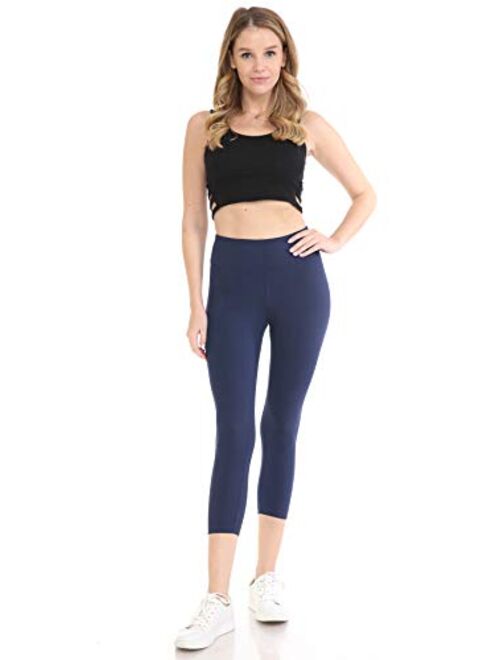 Leggings Depot Women's Premium High Waisted Active Flex Leggings & Shorts