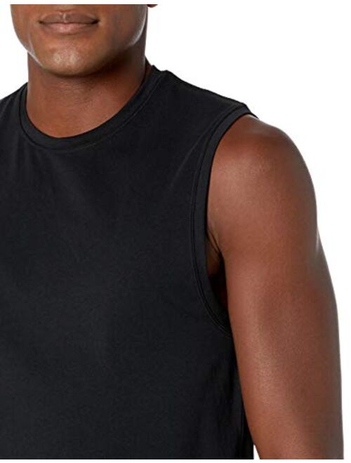 Amazon Brand - Peak Velocity Men's Pima Cotton Modal Sleeveless Tank