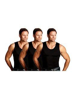 Insta Slim 3 Pack Men's Firming Compression Muscle Tank Shirt