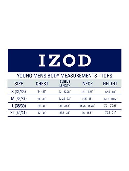 IZOD Young Men's Long Sleeve Pique Polo