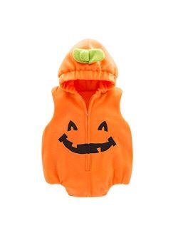 Baby Toddler Halloween Child Cute Pumpkin Costume Jumpsuit