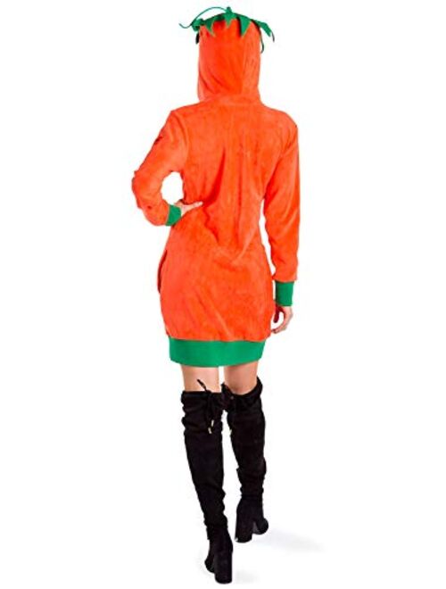 Tipsy Elves Women's Cute Pumpkin Costume w/Pockets - Adult Pumpkin Dress for Halloween