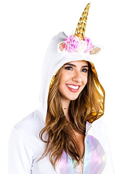 Tipsy Elves Women's Adult Unicorn Costume Dress w/Pockets - Cute and Sexy Unicorn Costume for Halloween