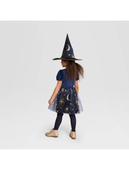 Kids' Midnight Witch Halloween Costume Dress (with Hat) - Hyde & EEK! Boutique