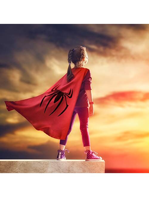 ROKO Superhero Capes for Kids Cool Halloween Costume Cosplay Festival Party Supplies Favors Dress Up Cloth Gifts for 3-12 Year Old Boys Girls Teen Toys Age 3-10 Xmas Chri