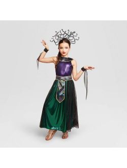 Kids' Medusa Halloween Costume Dress (with 3 Accessories) - Hyde & EEK! Boutique