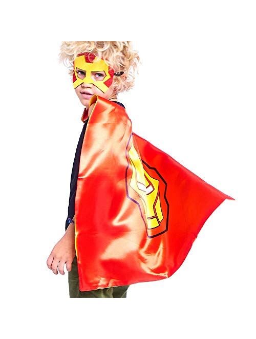 Superhero Capes and for Kids Halloween Cosplay Double Side Capes Superhero Toy Kids Best Gifts