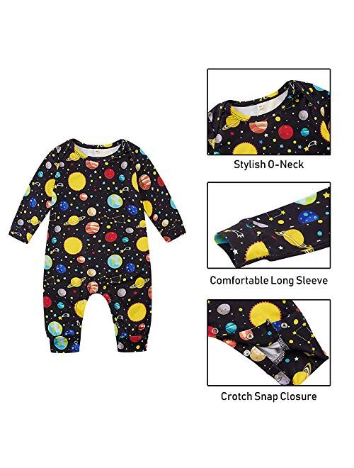 Kids4ever Baby Boy Girl Romper Summer Sleeveless Animal Print Jumpsuit for 3-24 Months