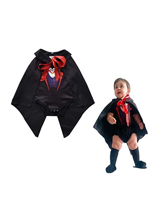 Toddler Newborn Baby Halloween Ghost Costume Clothes Pumpkin Smiles Cotton Hoodie Tops + Stripe Pants Sets 2PCS Outfits