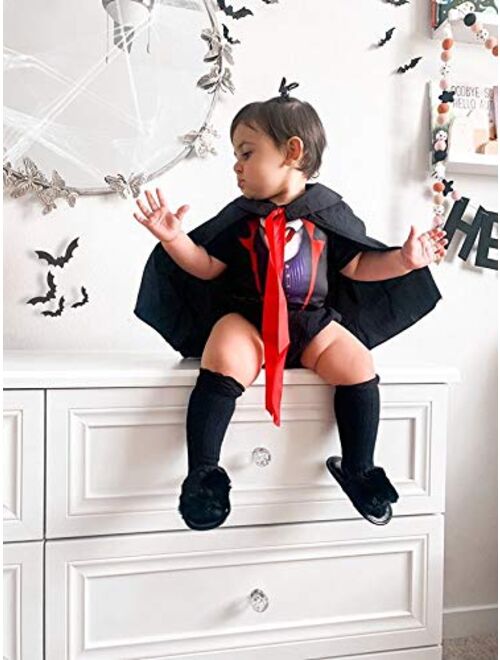 Toddler Newborn Baby Halloween Ghost Costume Clothes Pumpkin Smiles Cotton Hoodie Tops + Stripe Pants Sets 2PCS Outfits