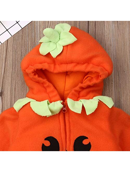 Infant Toddler Baby Boys Girls Halloween Pumpkin Costume Cute Outfits