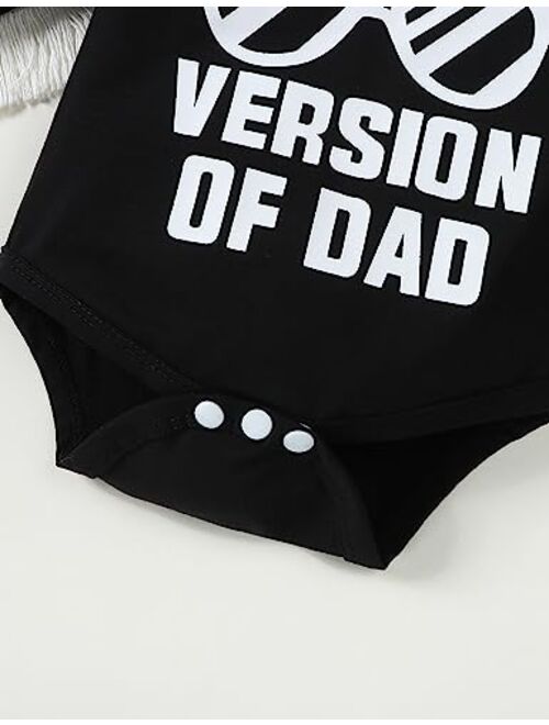 puseky 4pcs Newborn Baby Boys Clothes Skull Romper+Pants+Hat+Mitten Baby Boy Halloween Outfit Set