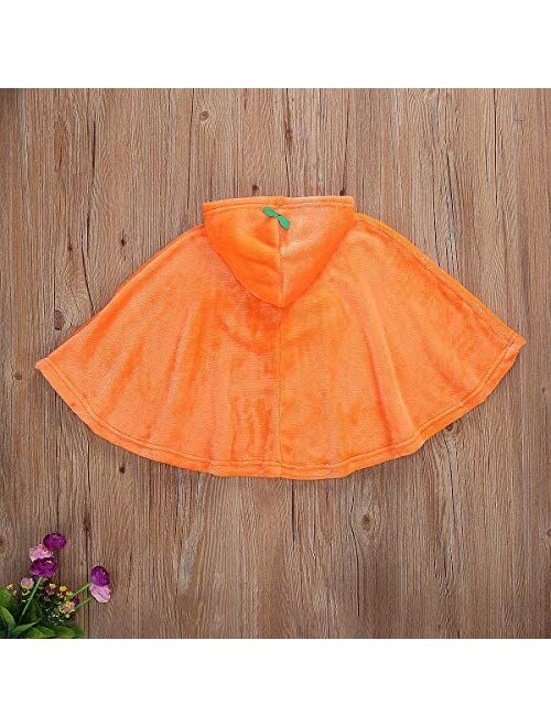 BeQeuewll Toddler Kids Baby Girl Boy Halloween Costume Ghost Hooded Poncho Cloak Cape Hat Blanket Cosplay Clothes