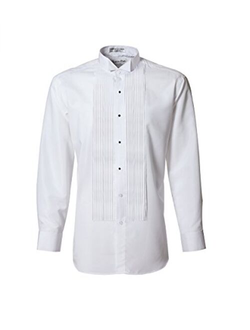 Buy Adult White 1/4 Inch Pleated Wing Tip Tuxedo Dress Shirt online ...
