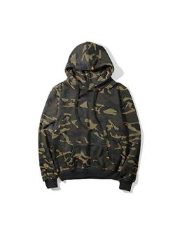 TOPUNDER Long Sleeve Camouflage Hoodie Pullover Sweatshirt Tops Blouse OutwearMen