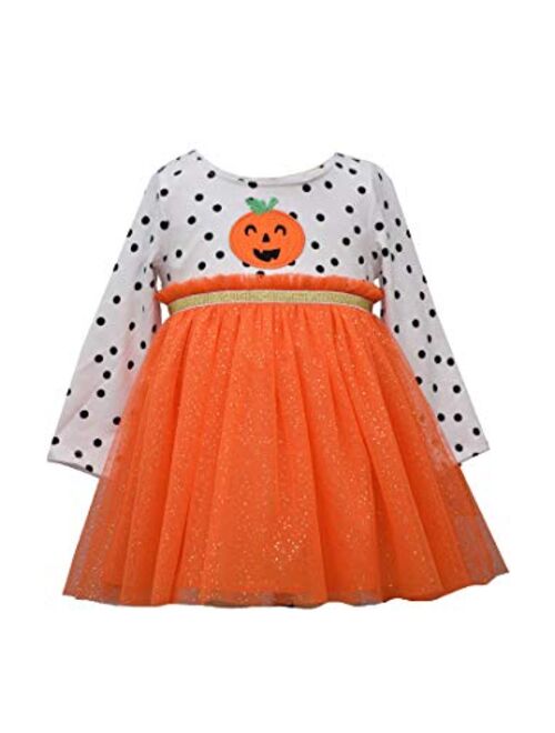 Bonnie Jean Girl's Halloween Outfit - Pumpkin Dress for Baby and Toddler Girls