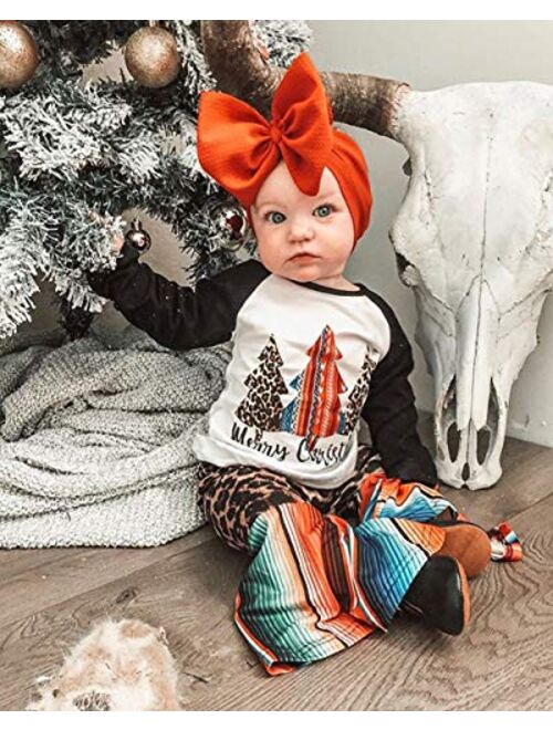 Toddler Kid Baby Girls Halloween Outfits Ruffled Long Sleeve Pumpkin Top Blouse Striped Pants Set