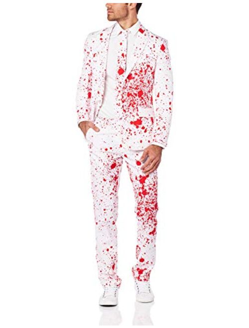 OppoSuits Halloween Costumes for Men In Different Prints Full Suit: Includes Jacket, Pants and Tie