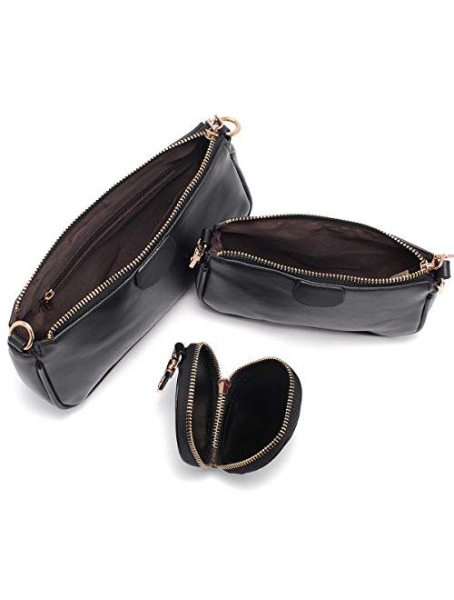 ANT EXPEDITION Small Crossbody Bags for Women Multipurpose Golden Zippy Handbags with Coin Purse including 3 Size Bag