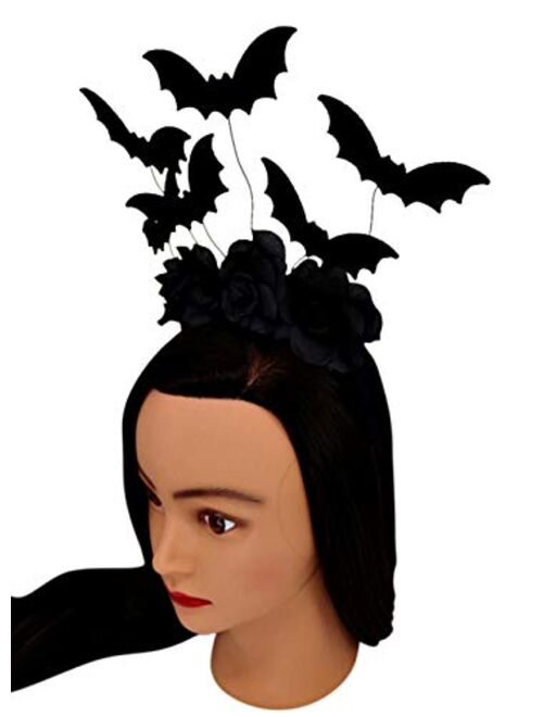 Halloween Black Bat Headband Costume Accessory