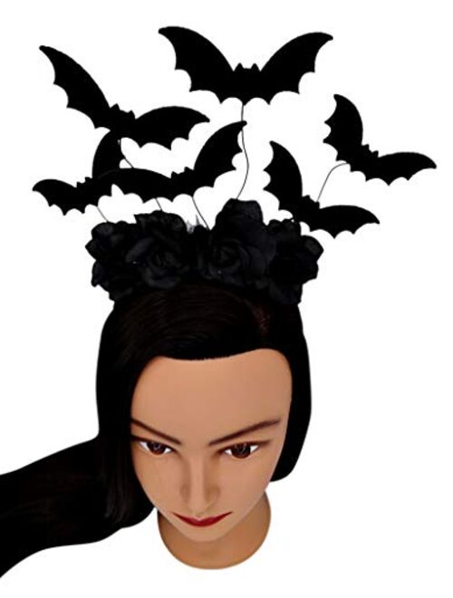 Halloween Black Bat Headband Costume Accessory