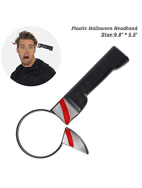 Buy Halloween Costume Scary Weapon Headbands, 4 Packs Rubber Plastic