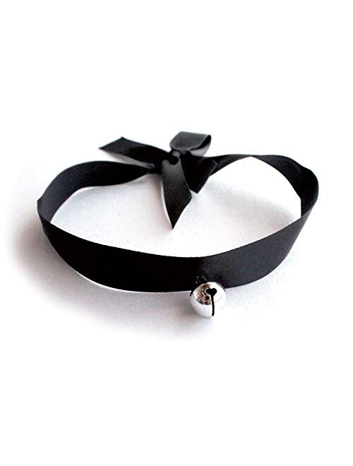 Cat Costume Accessories Cat Ears and Tail Set Black Animal Halloween Accessory Kit for Women/Kids/Adults Sexy Cat Cosplay Pack with Bell Choker Necklace 3 PCS