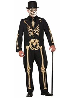 Forum Men's Skeleton Suit Formal Attire with Jacket and Pants