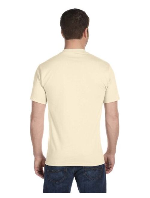 Hanes 5180 Cotton Solid Short Sleeve Crew Neck T-Shirt