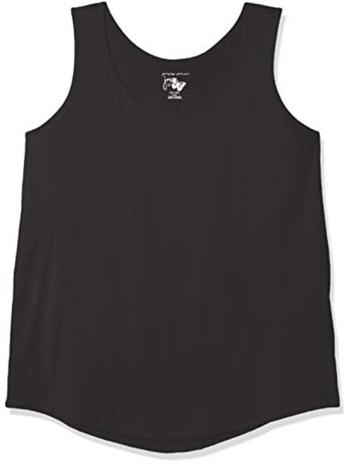 Just My Size Women's Plus-Size Shirt-Tail Tank Top