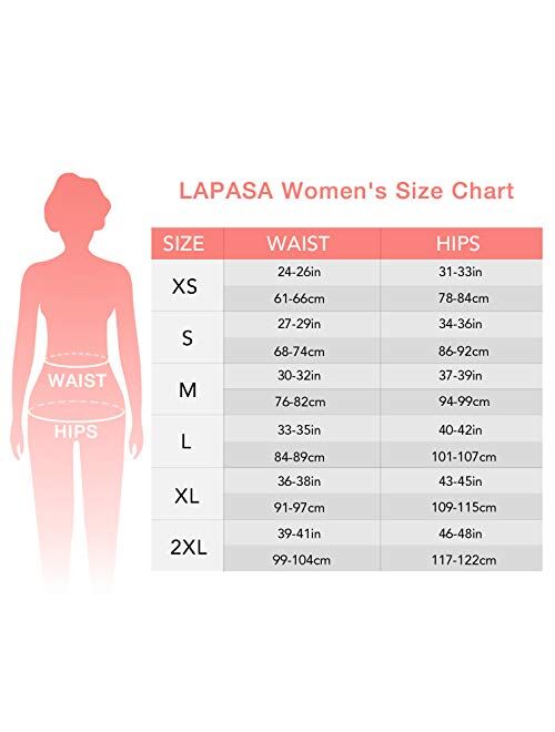 LAPASA Women's High Waist Tummy Control Yoga Leggings Workout Running Sports Tights L01