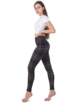 LMB Womens Soft Stretch Leggings Regular/High Yoga Waist 20+ Designs One Size