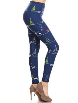 Ultra Soft Christmas Holiday Fashion Print Leggings