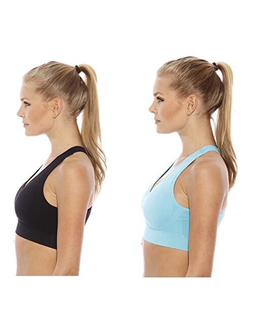 Just Intimates Racerback Sports Bra (Pack of 2)
