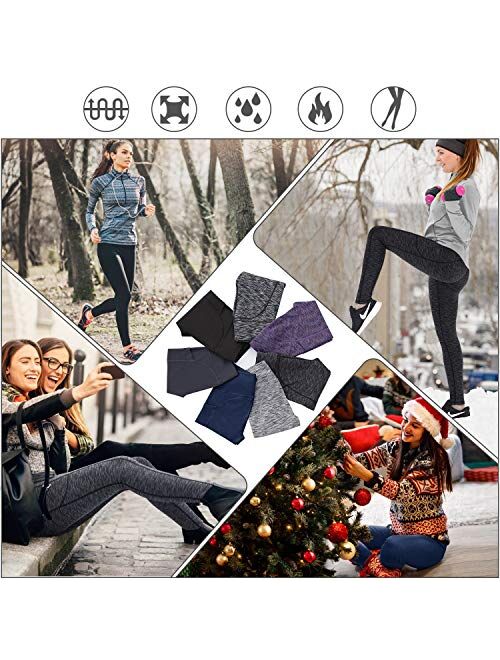 IUGA Fleece Lined Warmest Yoga Pants with Pockets for Women, High Waisted Thermal Leggings with Pockets