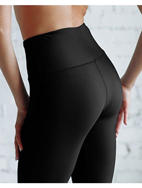 VIV Collection Women Faux Leather High Waist Tummy Control Leggings Pants Fleece-Lined Sexy Uplifting Hip 10 Colors