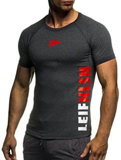 Gym Men's Short Sleeve Crew Neck T-Shirt LN06279