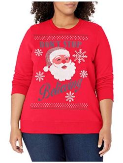 Women's Size Plus Ugly Christmas Sweatshirt