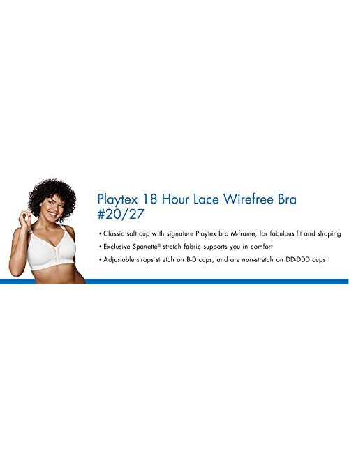Playtex Women's 18 Hour Soft Cup Wirefree Bra