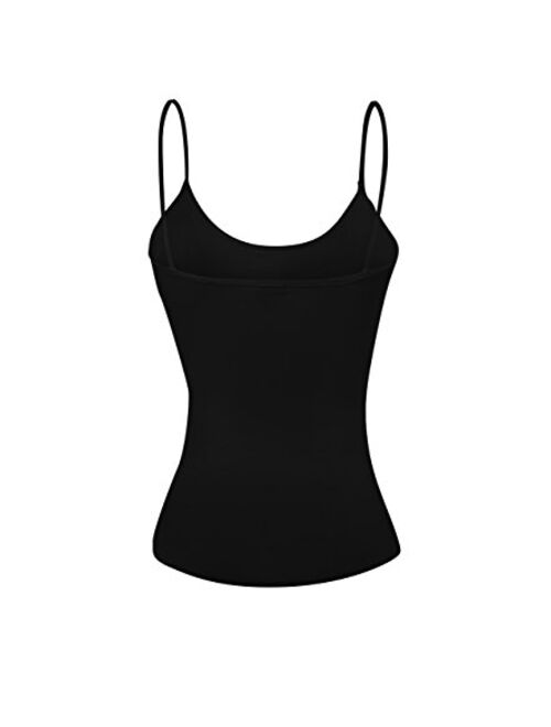 Emmalise Women's Camisole Built in Bra Wireless Fabric Support Short Cami