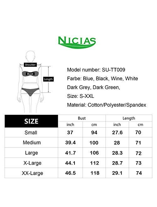 NICIAS Womens Side Buttons Long Sleeve Casual Crew Neck Elbow Patched Tunic Tops Loose T Shirt Blouses