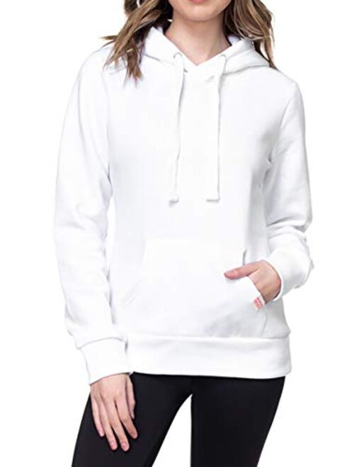 Urban Look Womens Active Long Sleeve Fleece Lined Fashion Hoodie Pullover with Plus Size