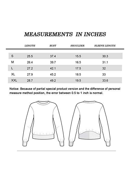 Womens Crewneck Sweatshirt Casual Cute Halloween Long Sleeve Loose Fitting Fall Tops T Shirt with Pockets