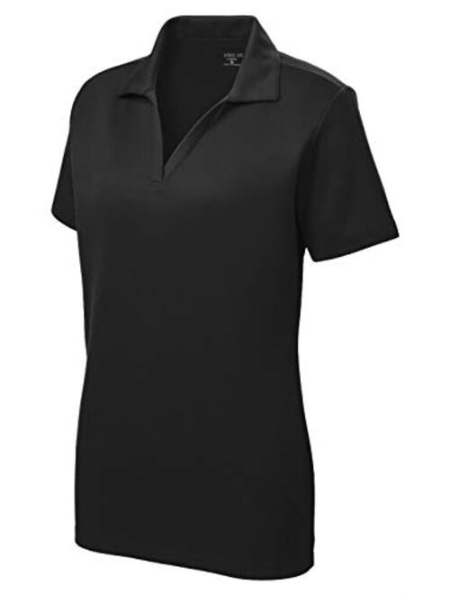 Women's Dri-Equip Short Sleeve Racer Mesh Polo Shirts in Size XS-4XL