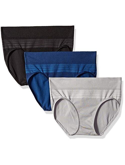 Warner's Women's Blissful Benefits Seamless Hipster Panty 3 Pack