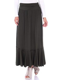 Popana Womens Casual Long Convertible Maxi Skirt Summer Beach Cover Up Made in USA