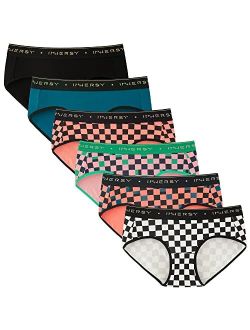 Women's Briefs Panties Low Rise Cotton Hipster Underwear Pack of 6