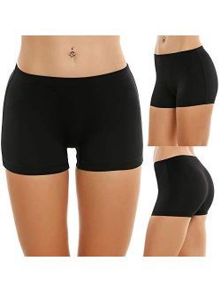 Boyshort Panties Women's Soft Underwear Briefs Invisible Hipster 3 Pack Or 4 Pack Seamless Boxer Brief Panties S-XXL