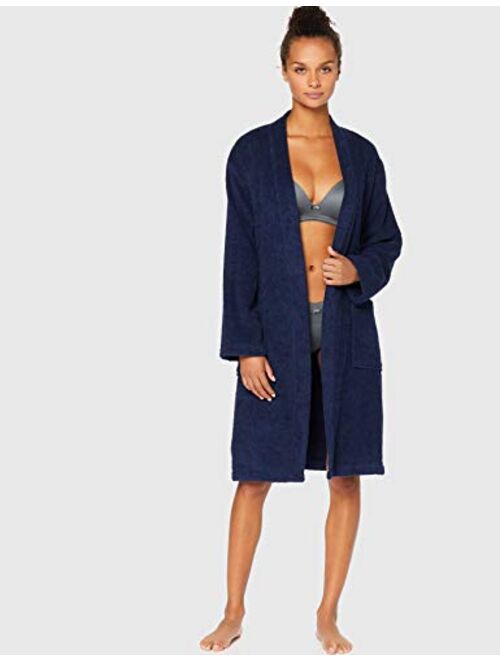 Iris & Lilly Women's Short Terry Towelling Dressing Gown