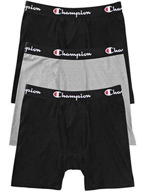 Champion Men's Everyday Comfort Cotton Stretch Boxer Briefs 3-Pack